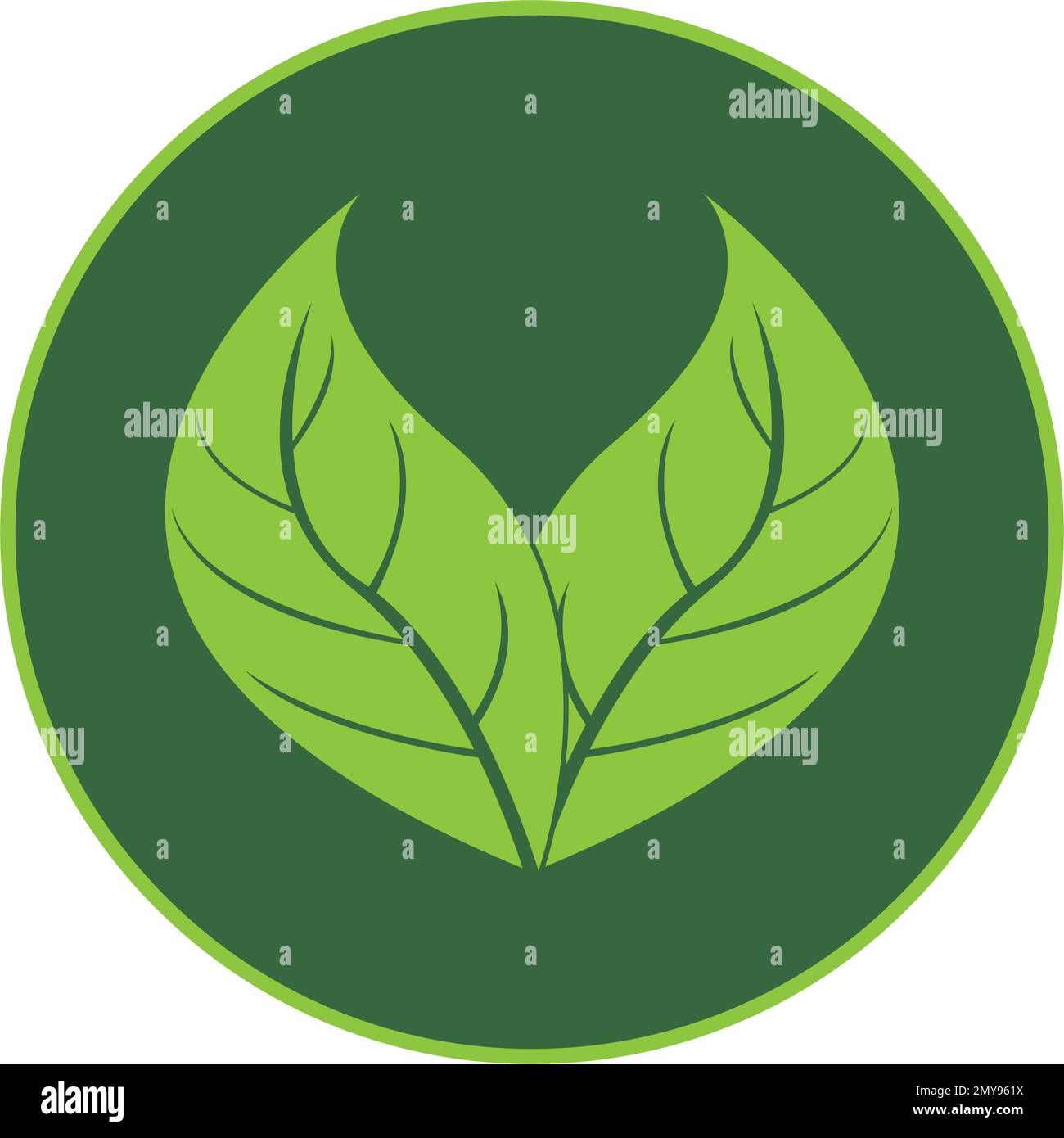 leaf logo vector template design Stock Vector Image & Art - Alamy