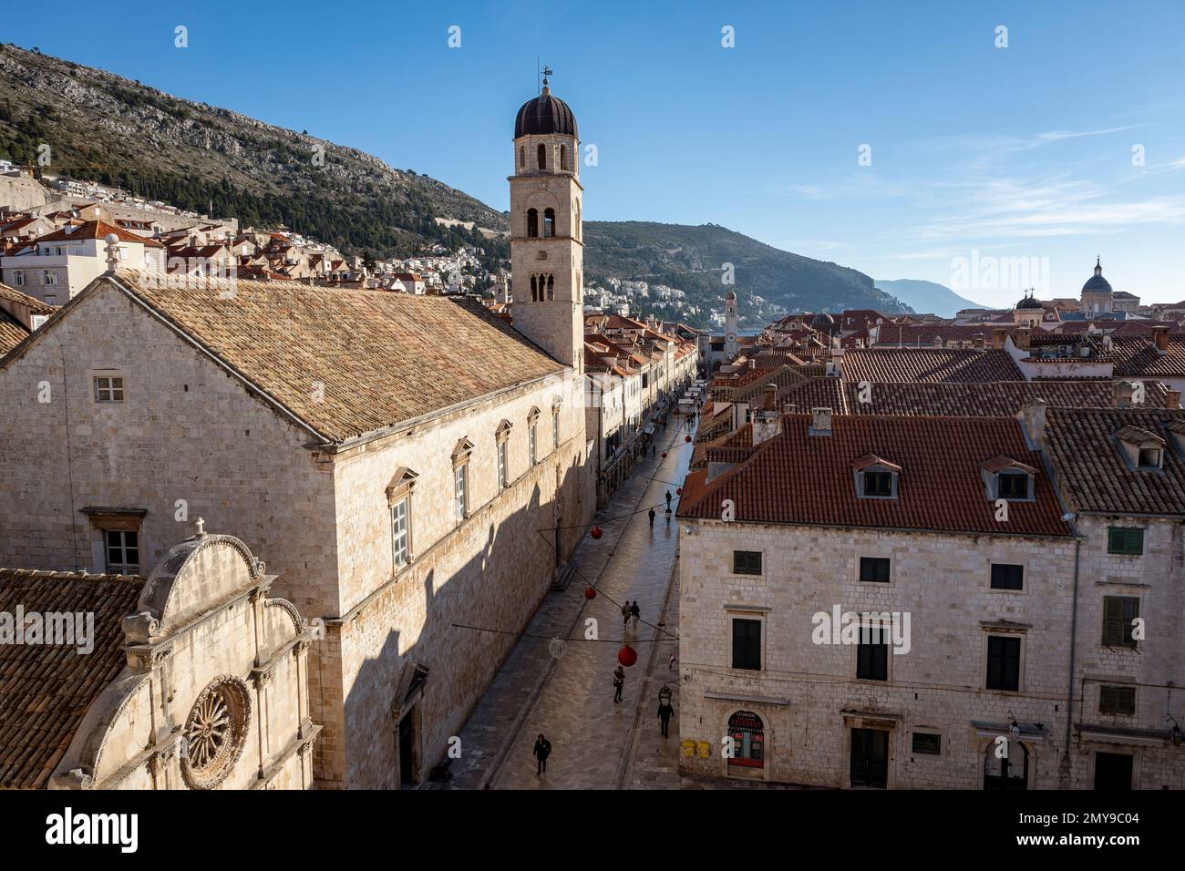 Dubrovnik, Croatia-January 6th, 2023: Franciscan Church and Monastery