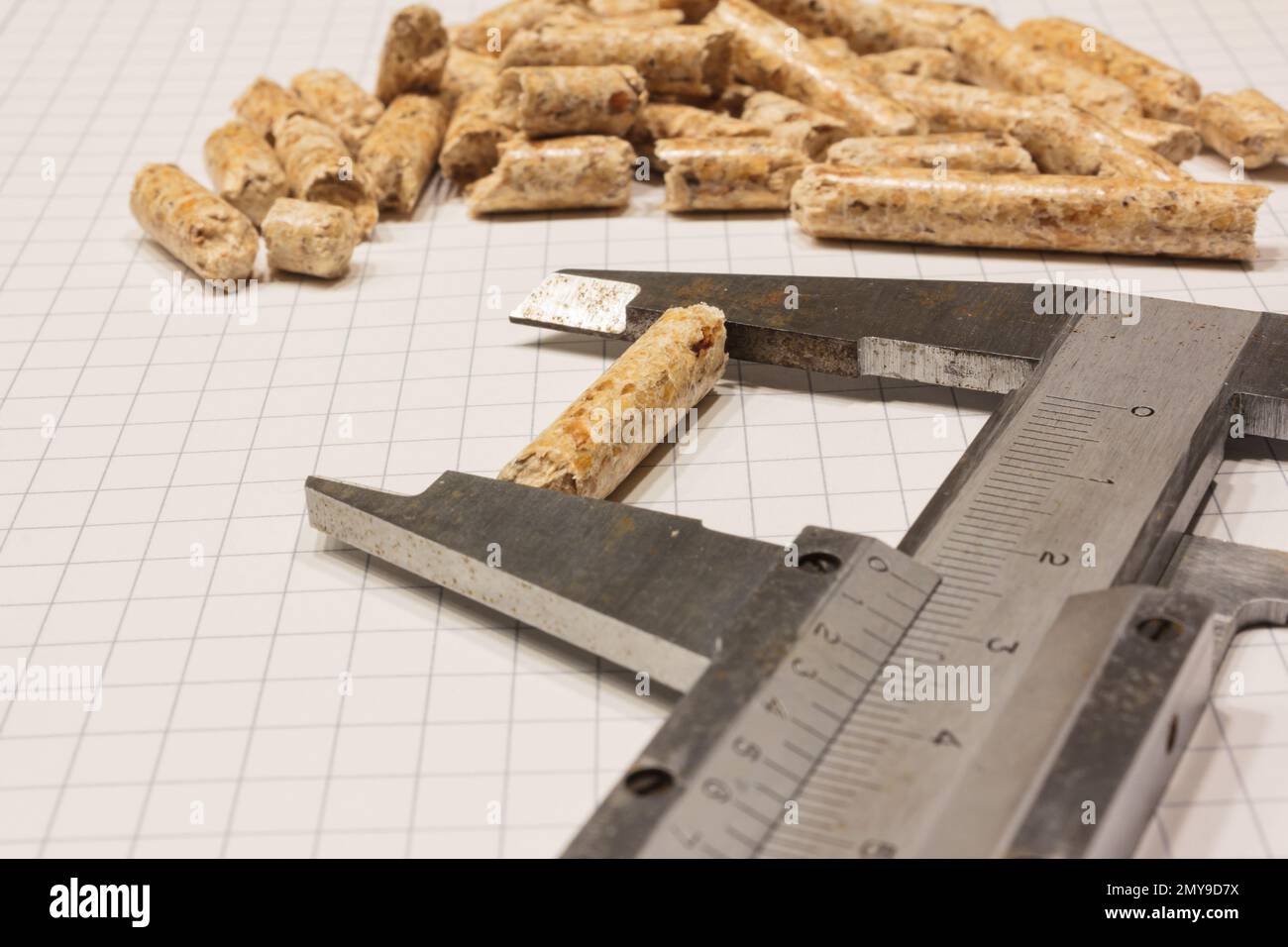 Quality control of certified wood pellets Stock Photo - Alamy