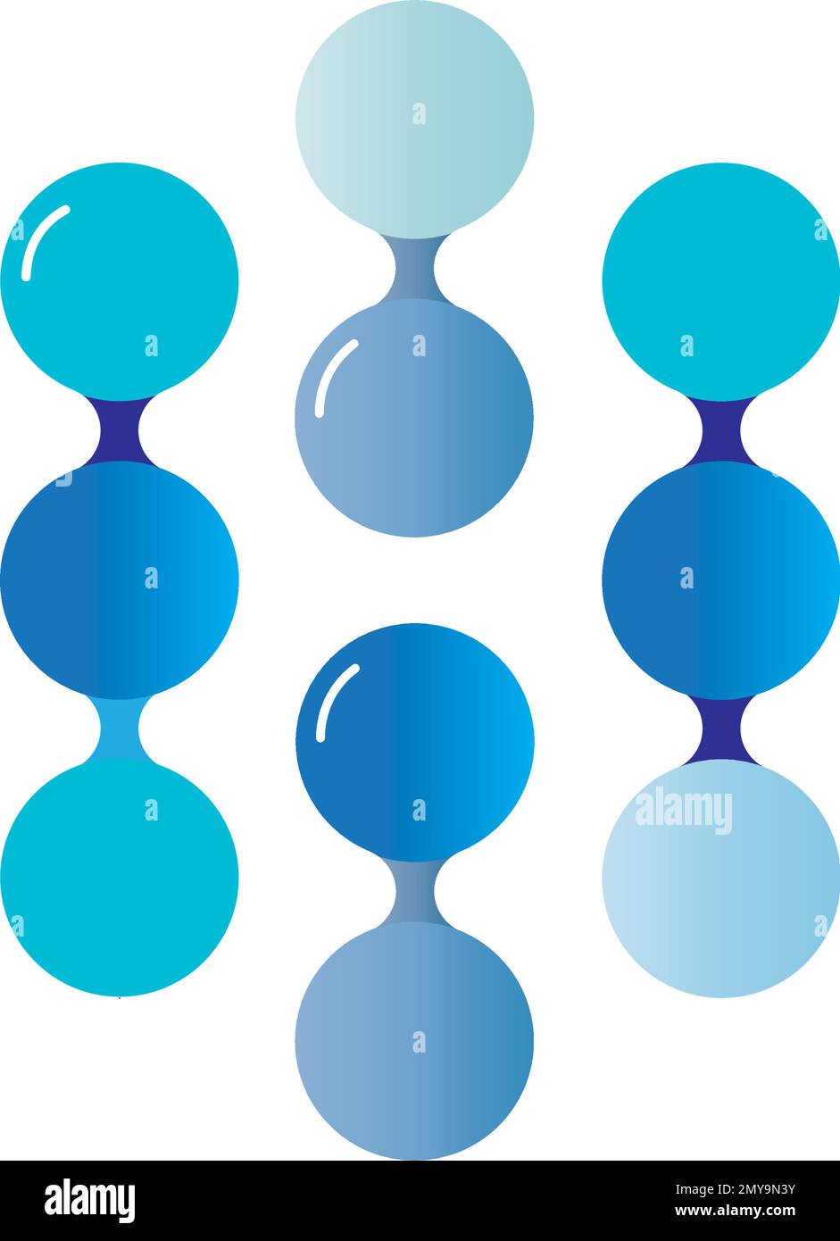Molecule logo vector illustration design template Stock Vector Image ...