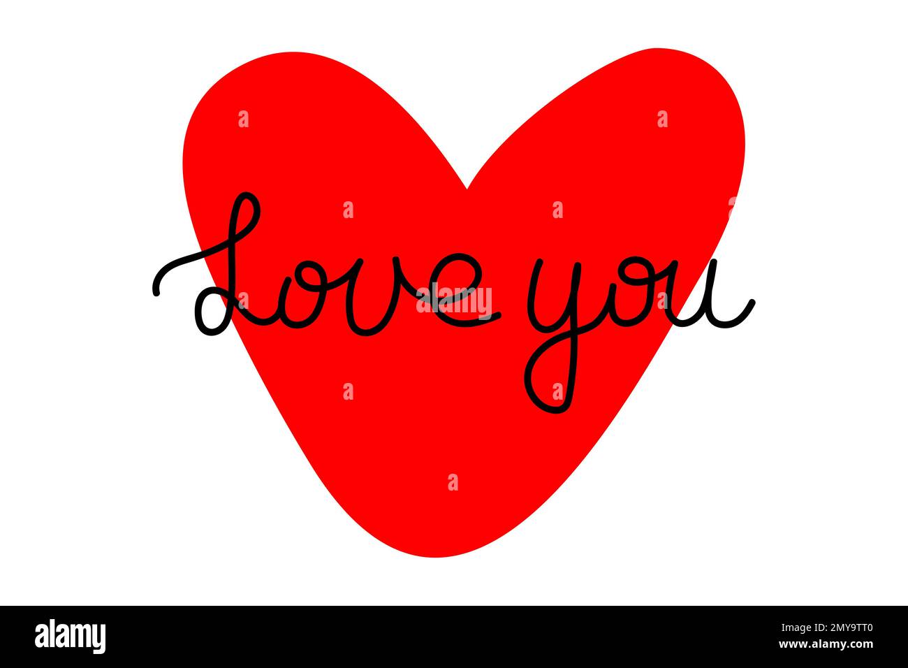 Love You, Valentines Day Heart Icon, Vector Stock Vector Image & Art ...
