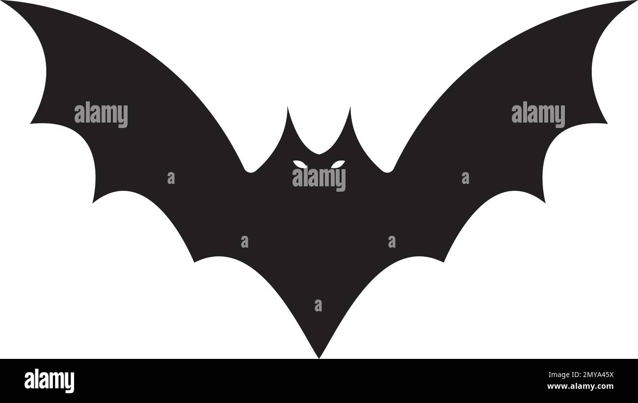 Bat icon vector illustration symbol design template Stock Vector