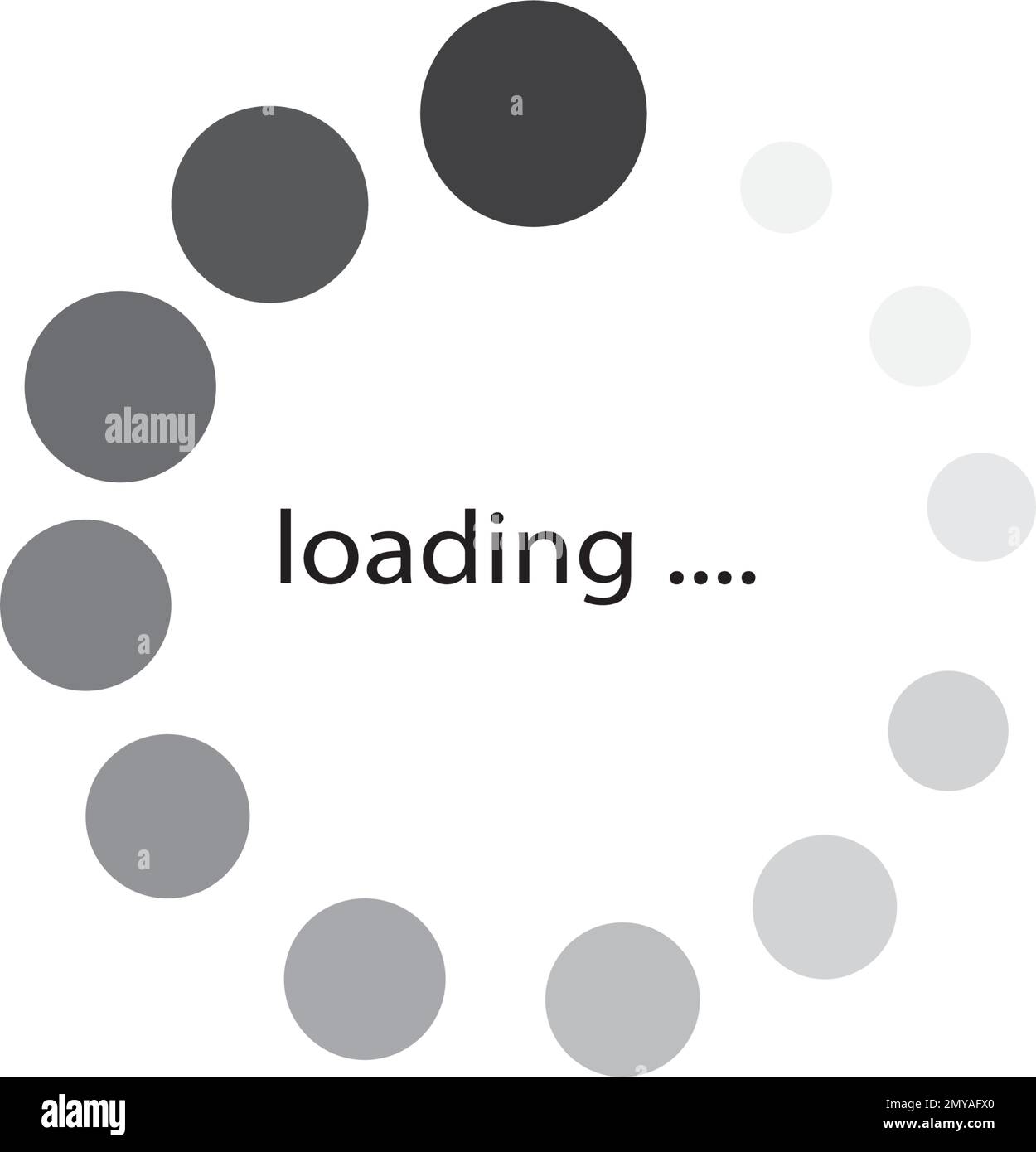Download sign isolated on white background. Data loading bar. Load icon ...