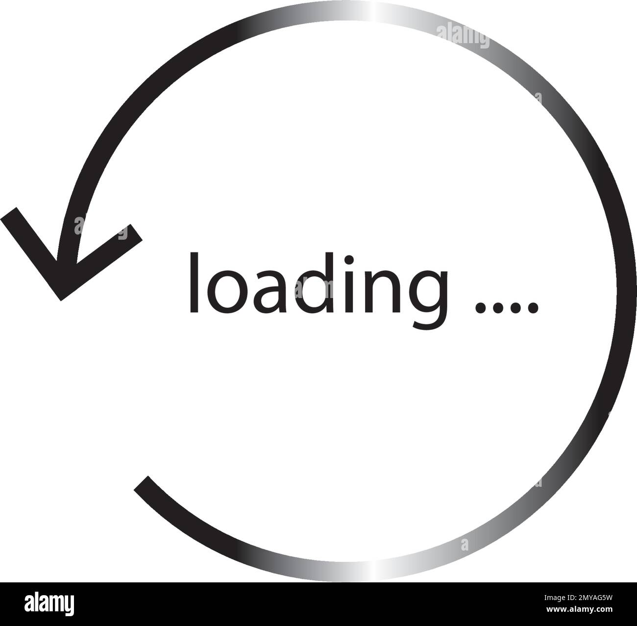 Download sign isolated on white background. Data loading bar. Load icon ...
