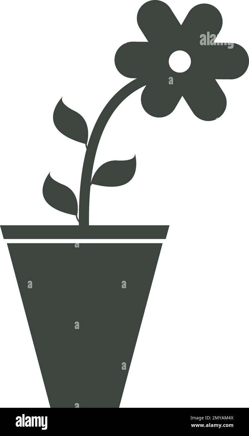Flower vase logo vector illustration symbol design Stock Vector Image & Art Alamy