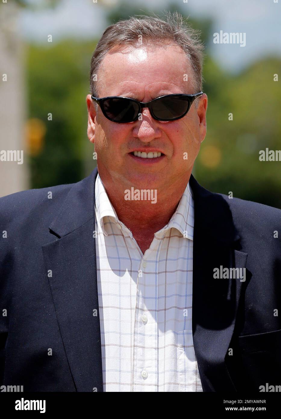 Mississippi prison phone consultant Sam Waggoner of Carthage walks away