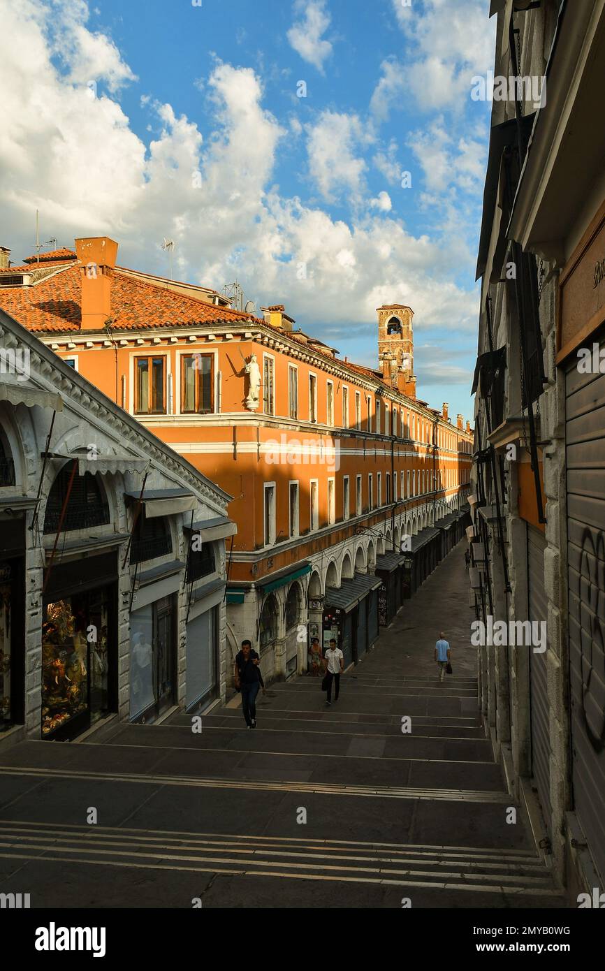 Campanile of San Giovanni Elemosinario (1531) church San Polo district  Venice the Veneto Italy Europe Stock Photo - Alamy