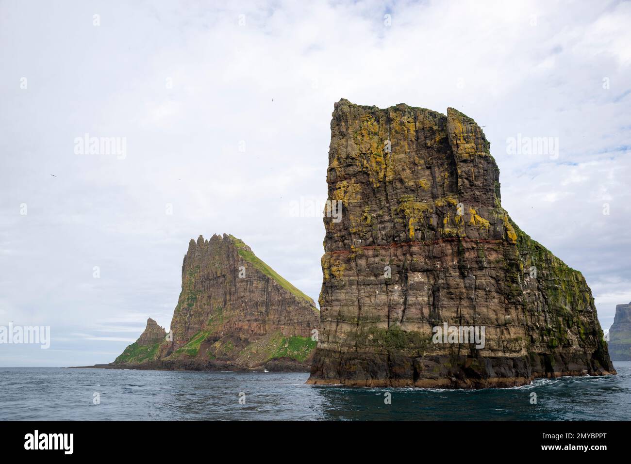 Tindhólmur islet, Vágar Island, Faroe Islands Stock Photo - Alamy
