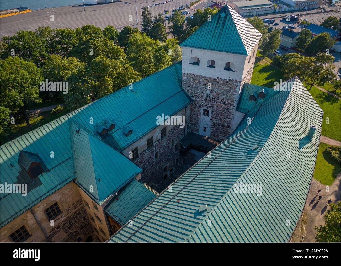 Turku castle built in 1280 Stock Photo