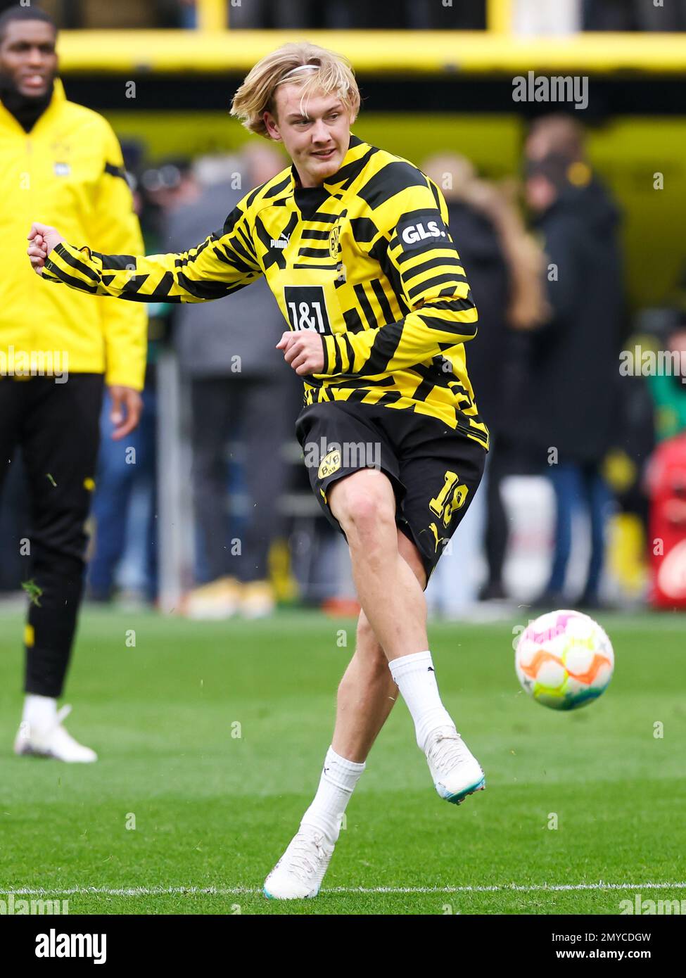 DORTMUND, GERMANY - FEBRUARY 4: Julian Brandt of Borussia Dortmund