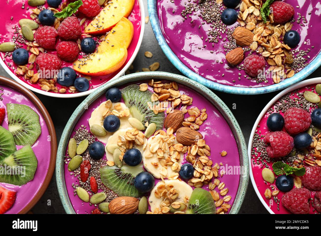 Healthy acai berry bowls hi-res stock photography and images - Alamy