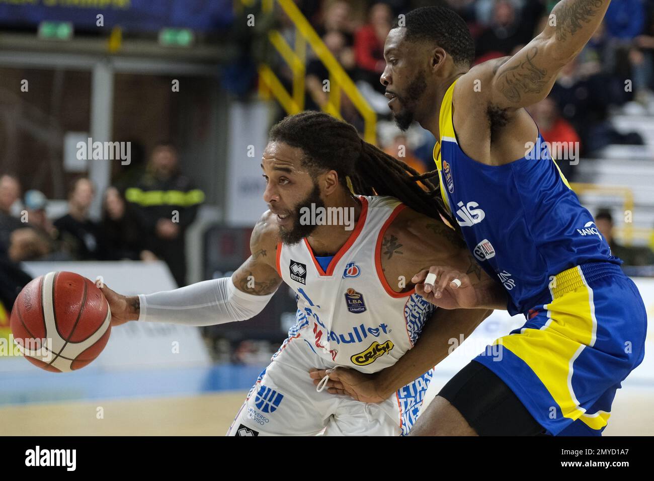 Adrian Banks NutriBullet Treviso opposed by Jamarr Sanders