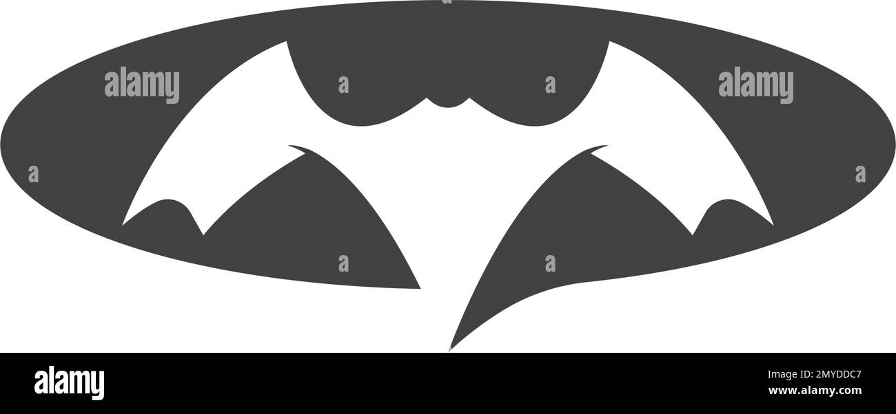 Bat ilustration logo vector design template Stock Vector