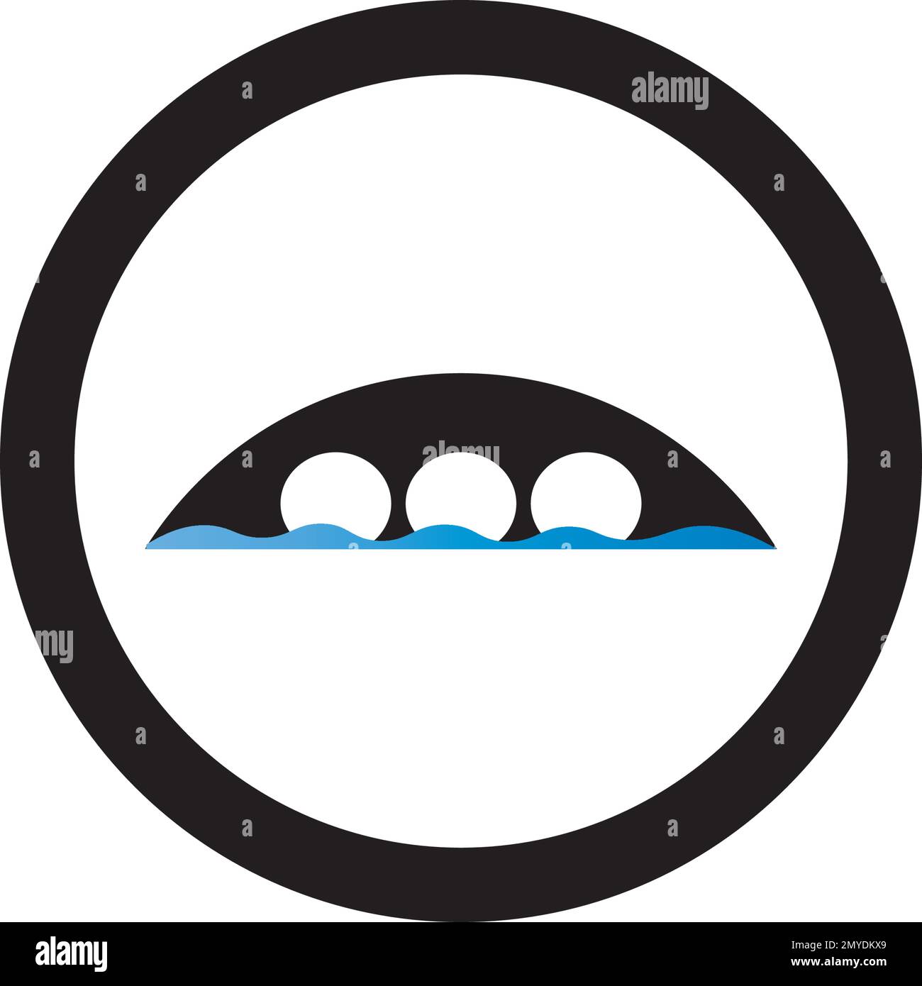 Bridge ilustration logo vector template Stock Vector