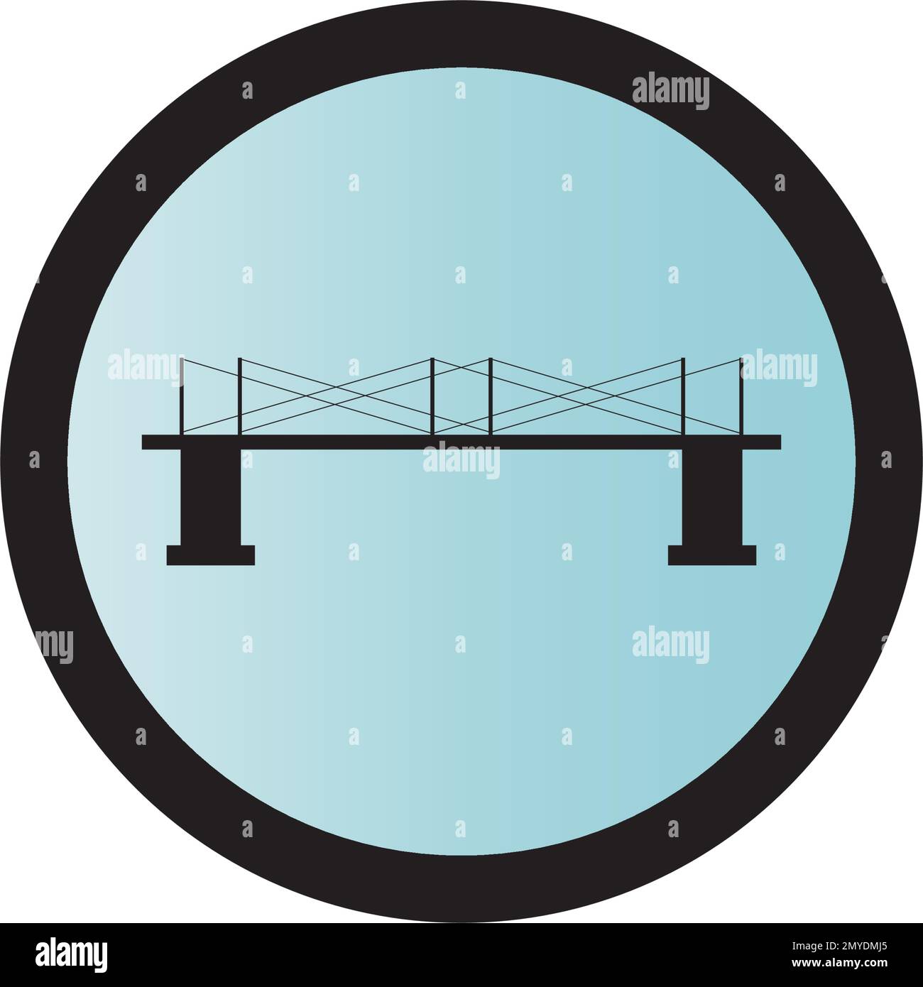 Bridge ilustration logo vector template Stock Vector