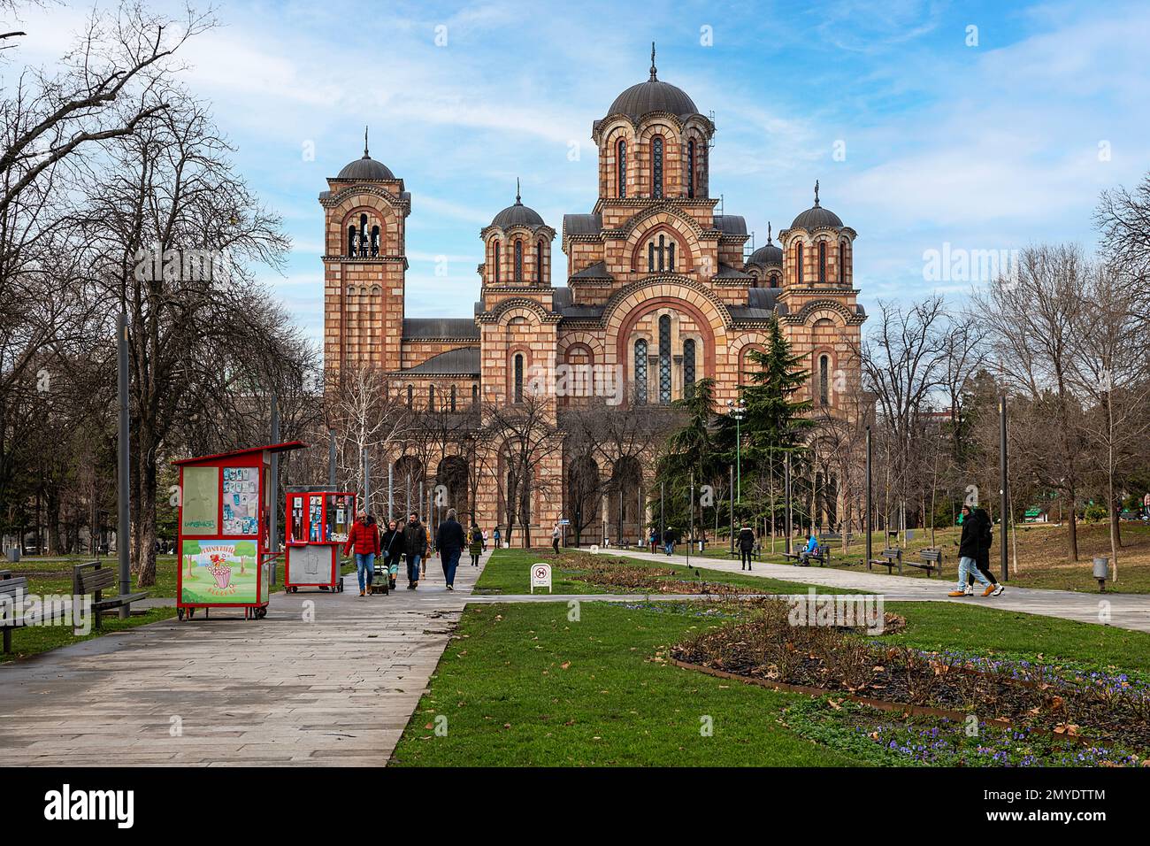 01,07,2023,Serbia,church of saint mark Belgrade Stock Photo