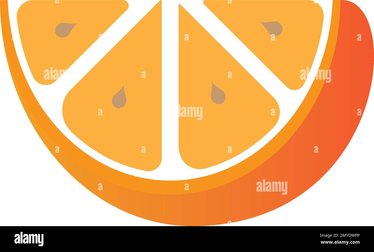 Orange fruit logo Vector illustration template design Stock Vector ...