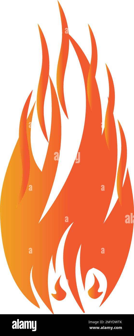 fire vector, logo element, fire icon isolated design illustration Stock ...