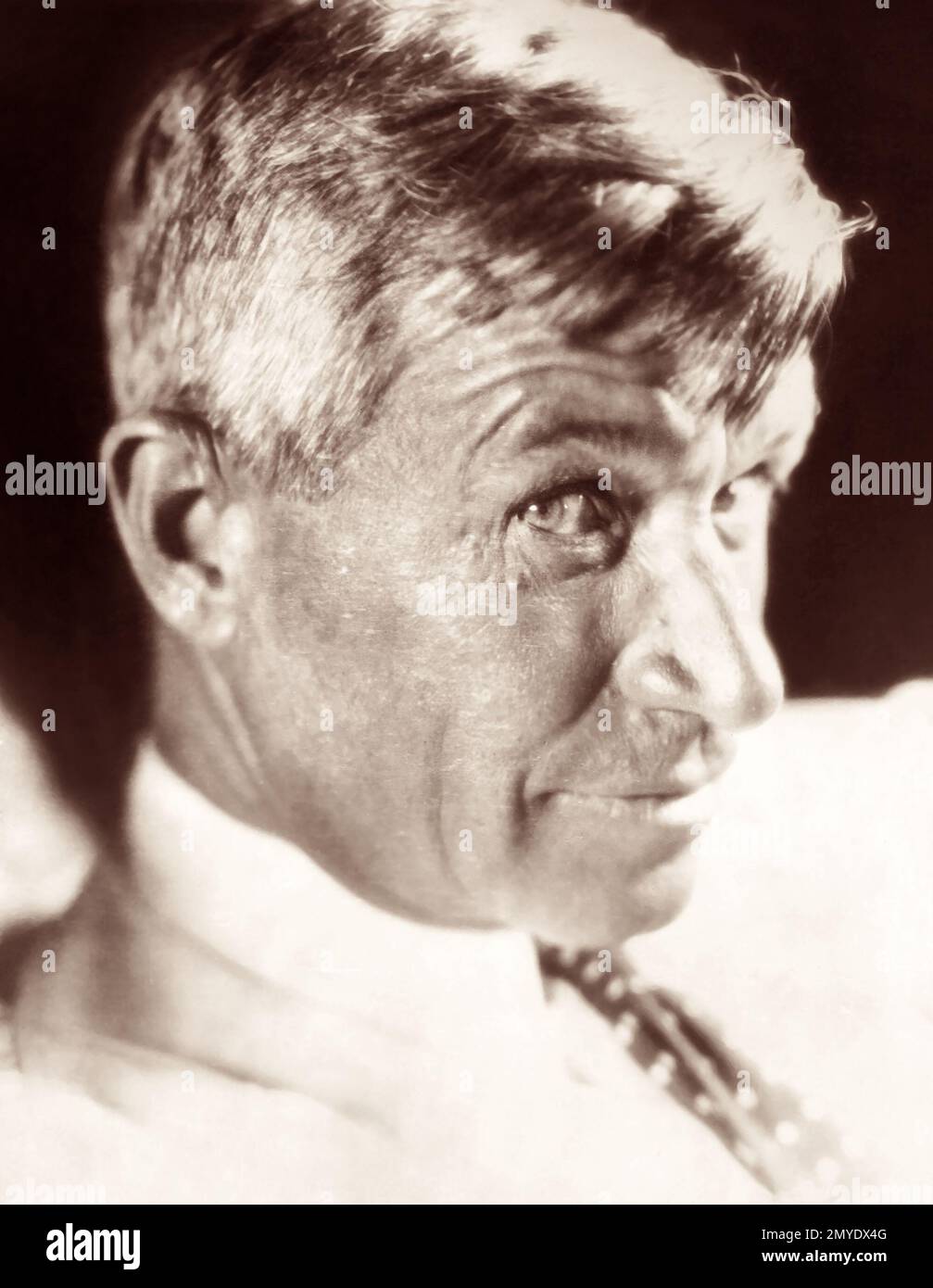 Will Rogers (1879-1935), American cowboy humorist, film star, entertainer, and writer. (Photo: 1929) Stock Photo