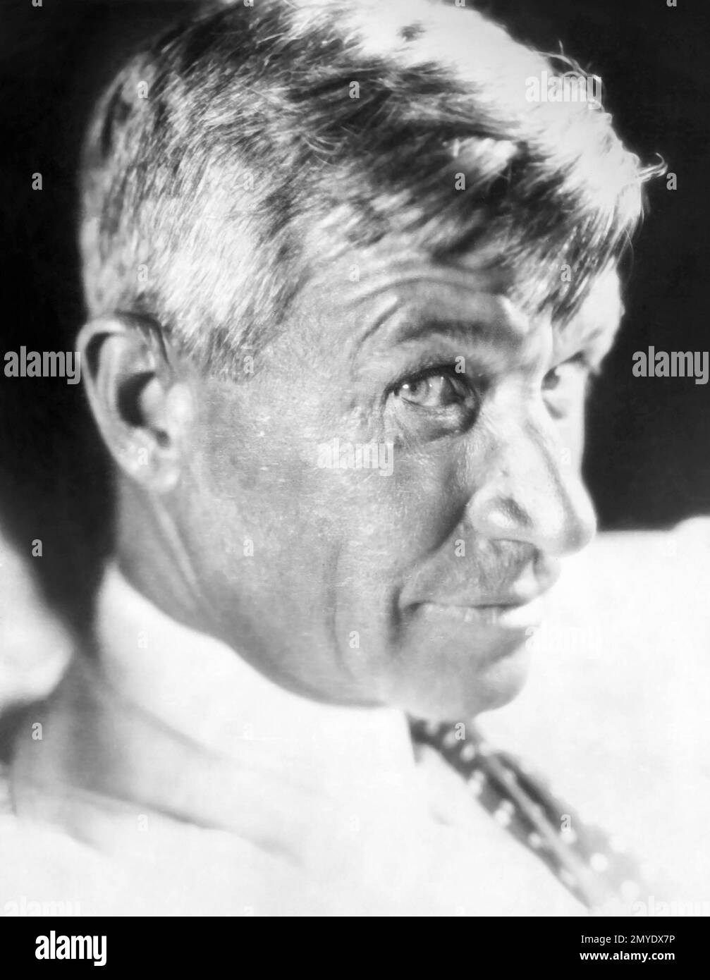 Will Rogers (1879-1935), American cowboy humorist, film star, entertainer, and writer. (Photo: 1929) Stock Photo