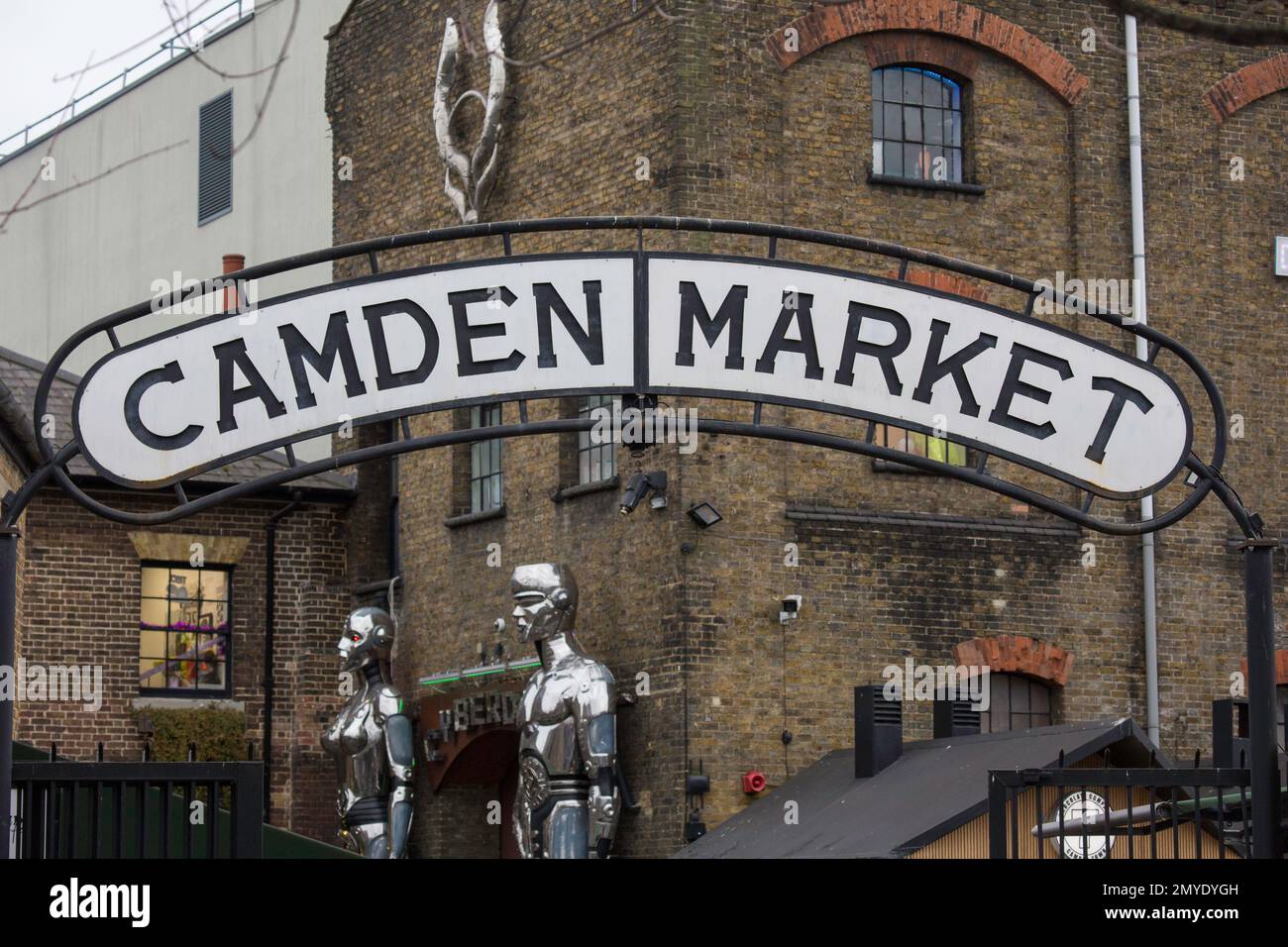 Camden Market entrance sign London Stock Photo - Alamy