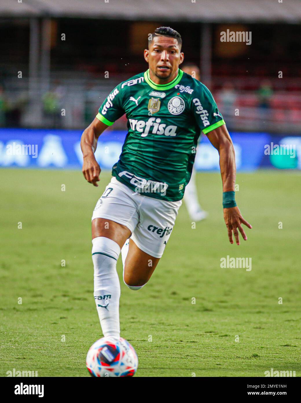 SÃO PAULO, SP - 04.02.2023: PALMEIRAS X SANTOS - Rony in the match between  Palmeiras X Santos, valid for the 6th round of the Campeonato Paulista de  Futebol, Série A, 2023, held