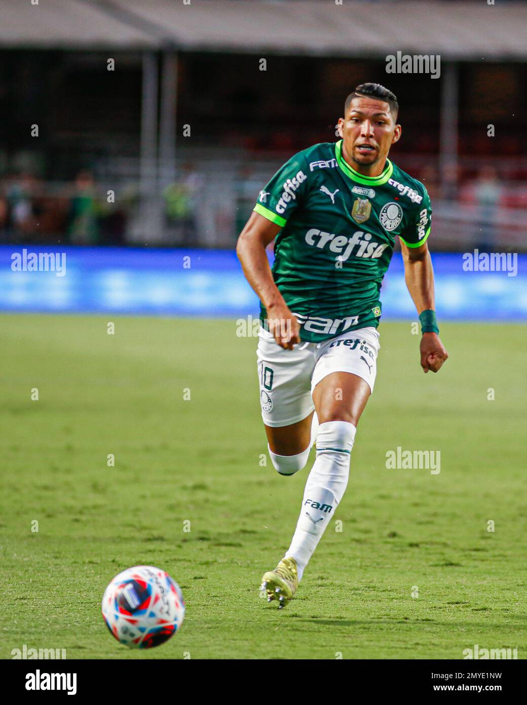 SÃO PAULO, SP - 04.02.2023: PALMEIRAS X SANTOS - Sandry in the match  between Palmeiras X Santos, valid for the 6th round of the Campeonato  Paulista de Futebol, Série A, 2023, held