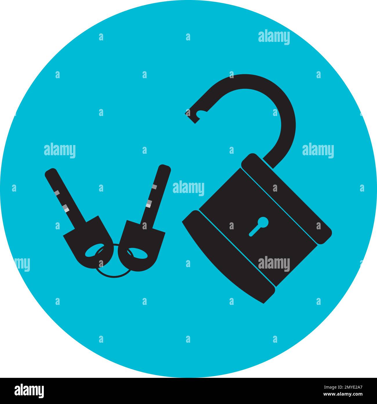 Padlock - Vector icon isolated template design illustration Stock ...