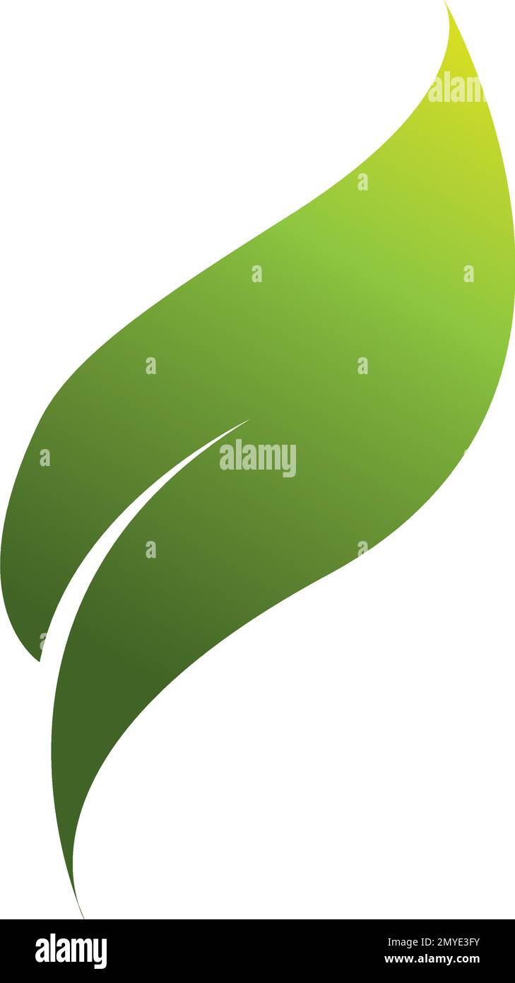 leaf logo vector template design illustration Stock Vector