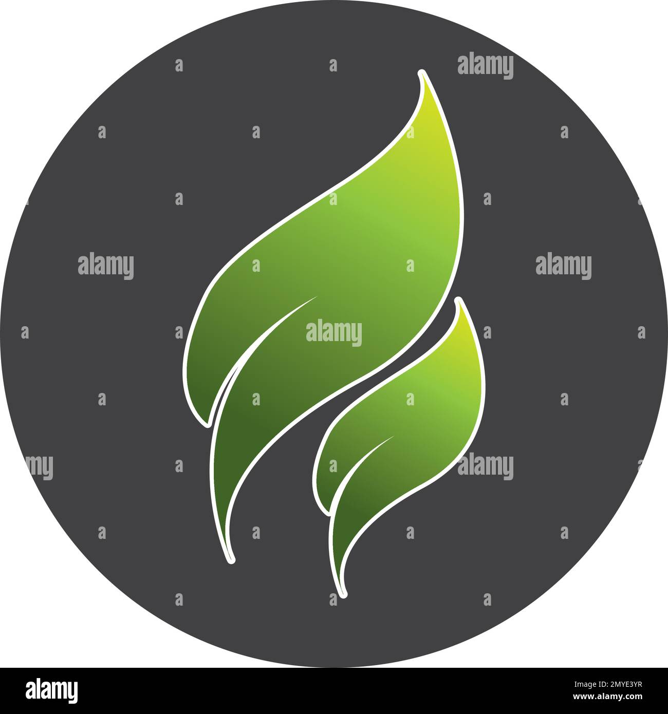 leaf logo vector template design illustration Stock Vector Image & Art ...