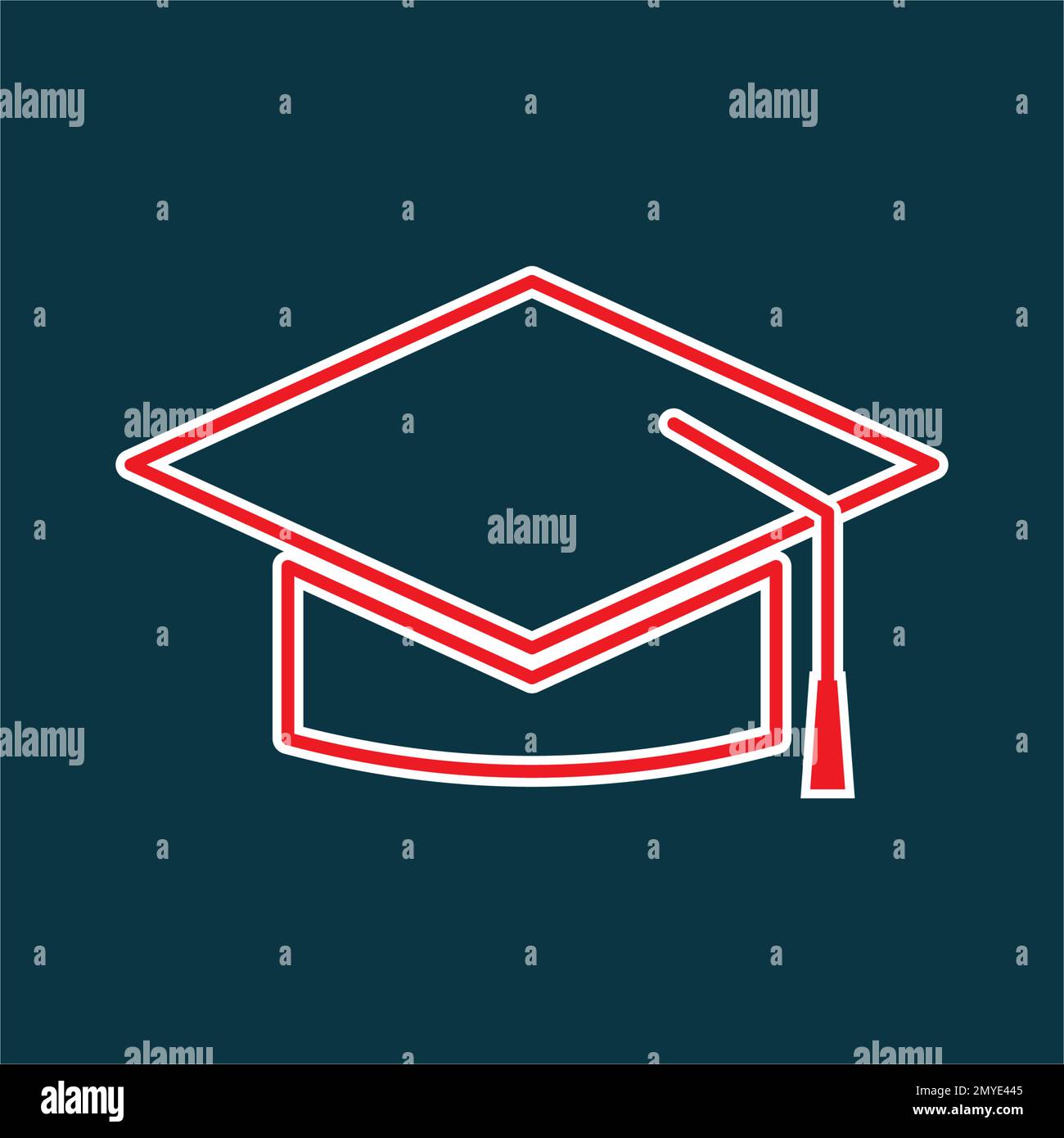 Graduation hat vector icon isolated on white background Stock Vector ...