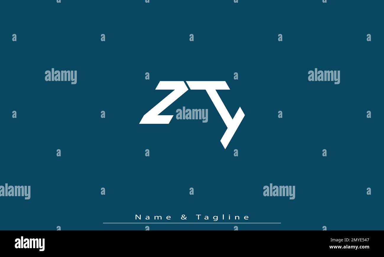 Alphabet letters Initials Monogram logo ZI , IZ Stock Vector