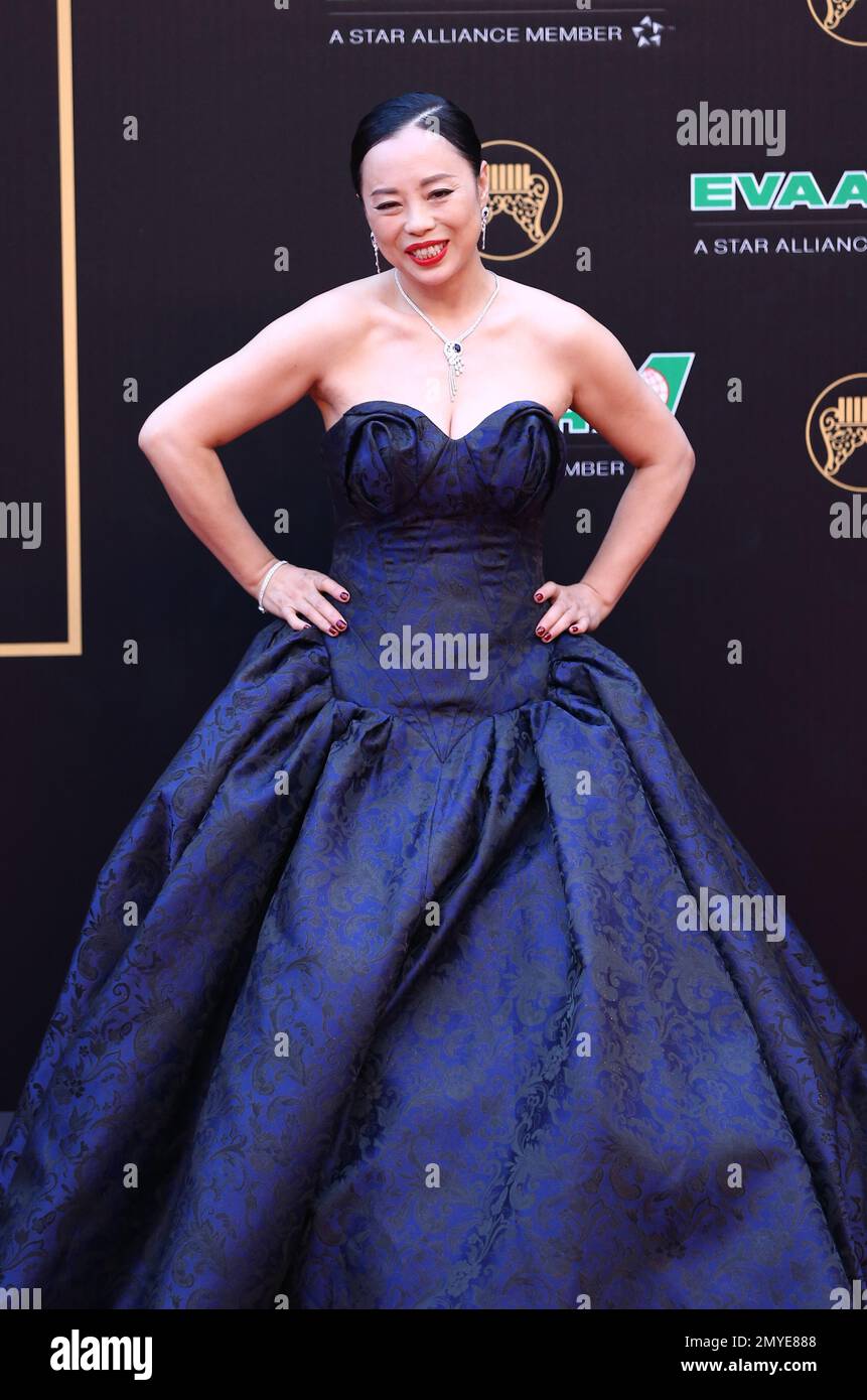 Taiwanese singer Xiaoxia arrives at the 27th Golden Melody Awards in