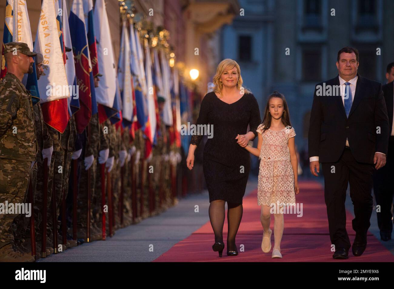 Croatian president Kolinda Grabar-Kitarovic, with her husband Jakov ...