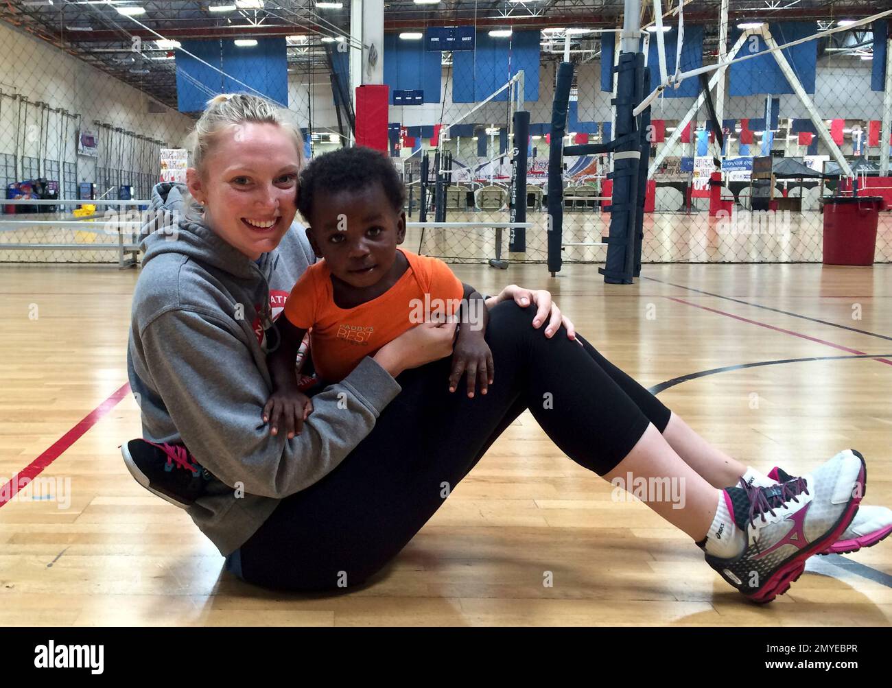 U.S. women's volleyball player Nicole Fawcett plays with Easton Easy