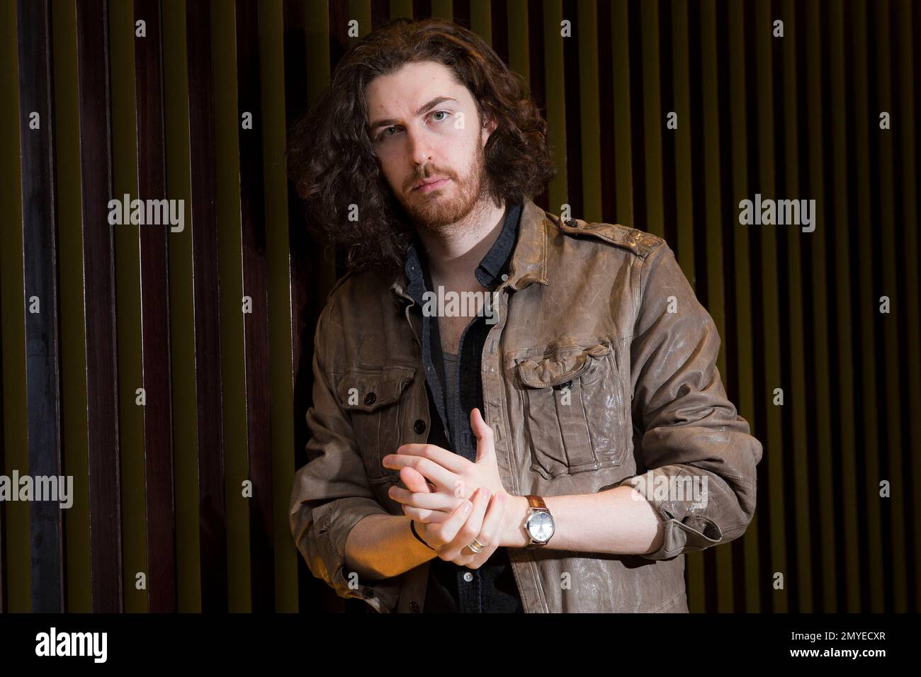 FILE - In this Jan. 29, 2016 file photo, Irish musician Andrew Hozier-Byrne,  known as Hozier, poses for portraits in west London. Hozier penned "Better  Love," for “The Legend of Tarzan” soundtrack. (