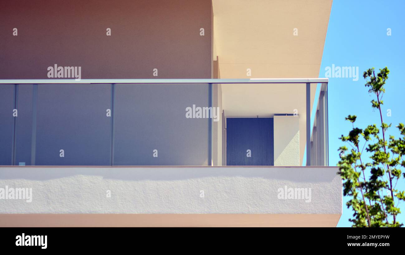 Modern residential building with new apartments in a green residential ... - Green Apartment Renovations Costs Uk