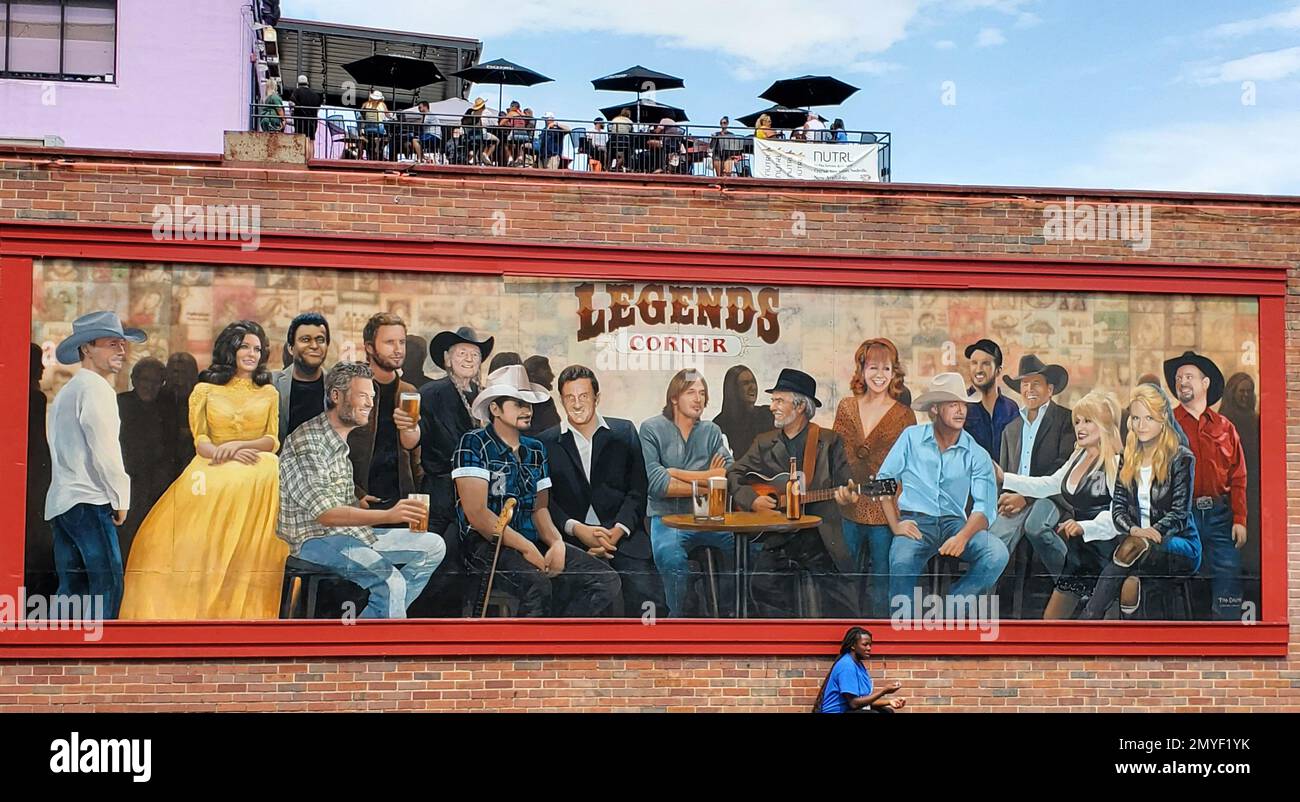 Nashville, Tennessee, U.S.A June 26, 2022 The painting of the