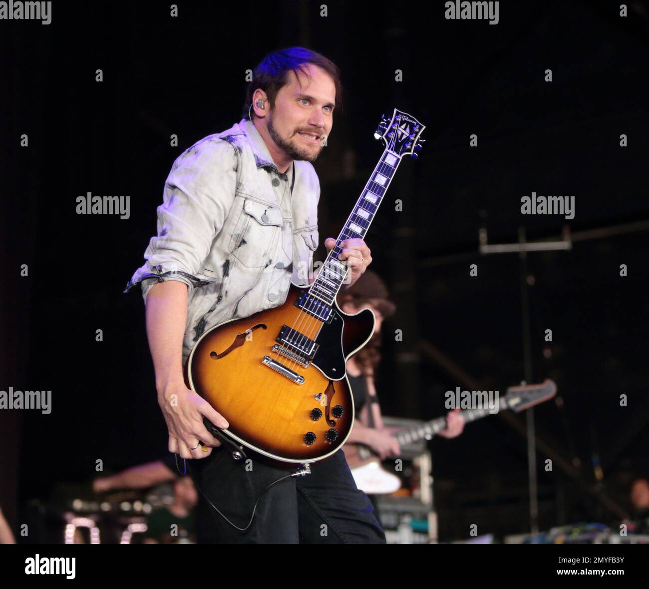 Brian Aubert of Silversun Pickups performs in concert during night 2 of