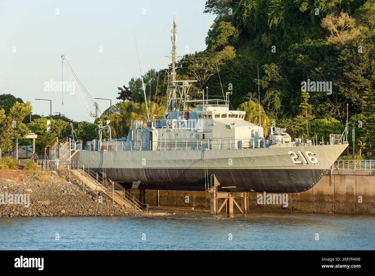 The HMAS Gladstone II, Maritime museum based in Gladstone, Queensland Stock Photo Alamy