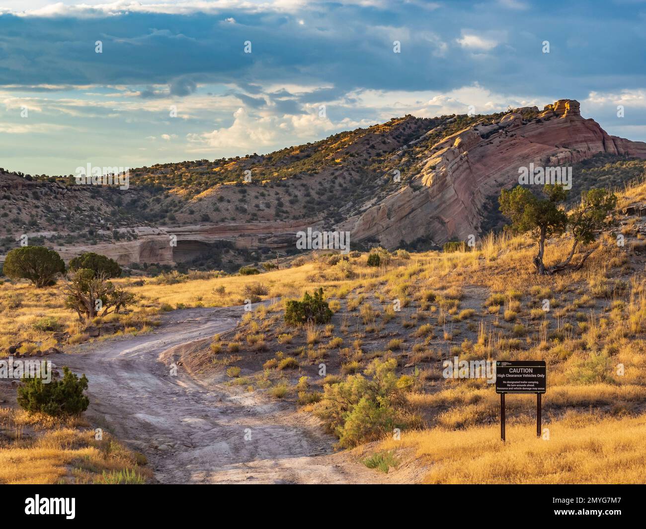 Road heading toward Knowles Canyon Overlook Campground, Rabbit Valley ...