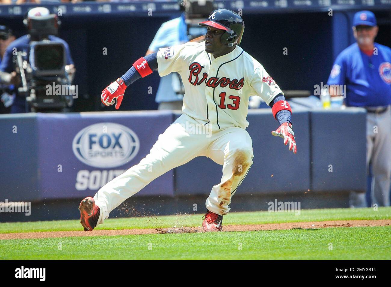 Uniforms worn for Chicago Cubs at Atlanta Braves on May 11, 2014