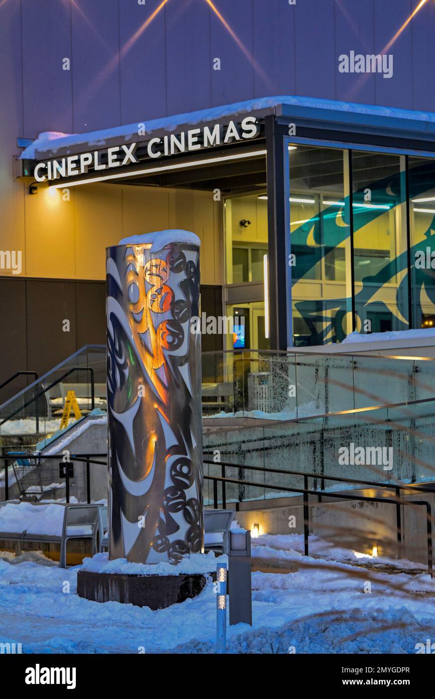 Cineplex Movie Theatre At Chinook Centre Mall Stock Photo