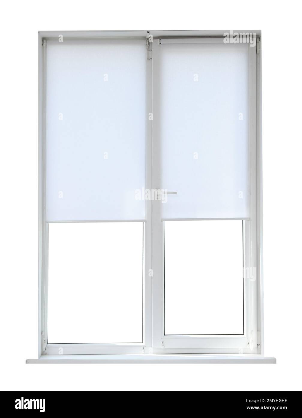 Modern closed plastic window on white background Stock Photo - Alamy - Textured Probable Close-On Strip Cloth Window