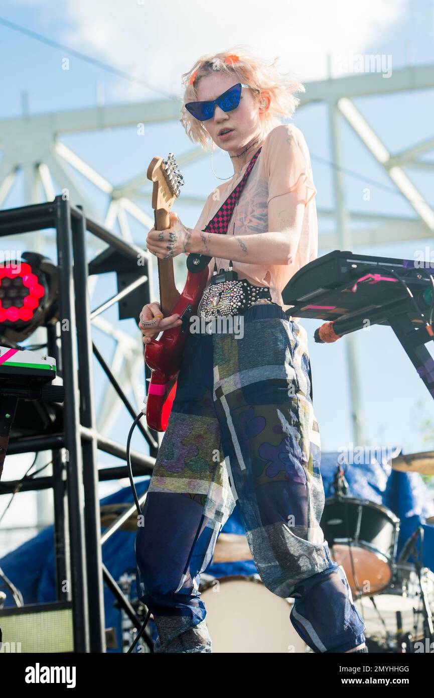 Grimes performs at Bunbury Music Festival at Sawyer Point Park & Yeatman's Cove on Friday, June