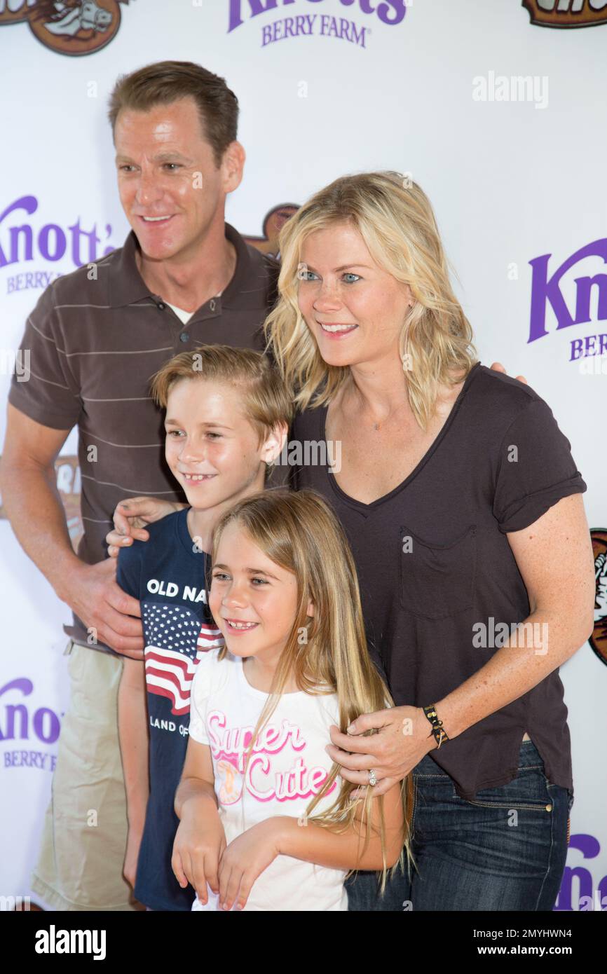 David Sanov, from left, Benjamin Sanov Megan Sanov and Alison Sweeney