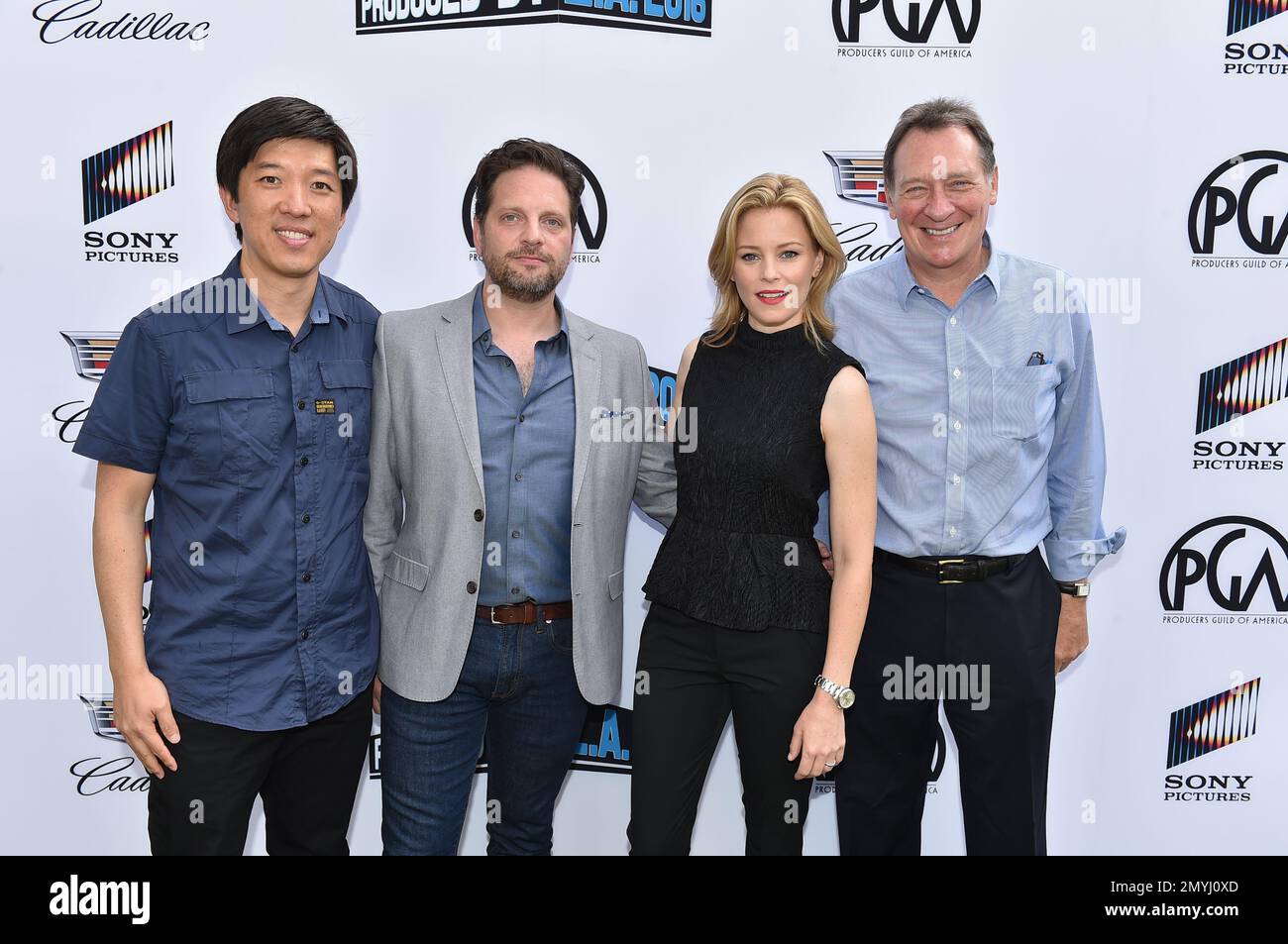 Dan Lin, Max Handelman, Elizabeth Banks and Gary Luchessi attend the