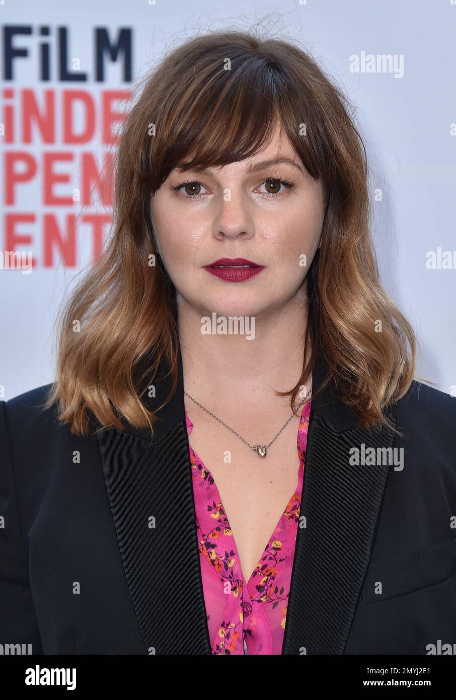 Amber Tamblyn arrives at the premiere of "Paint It Black" during the