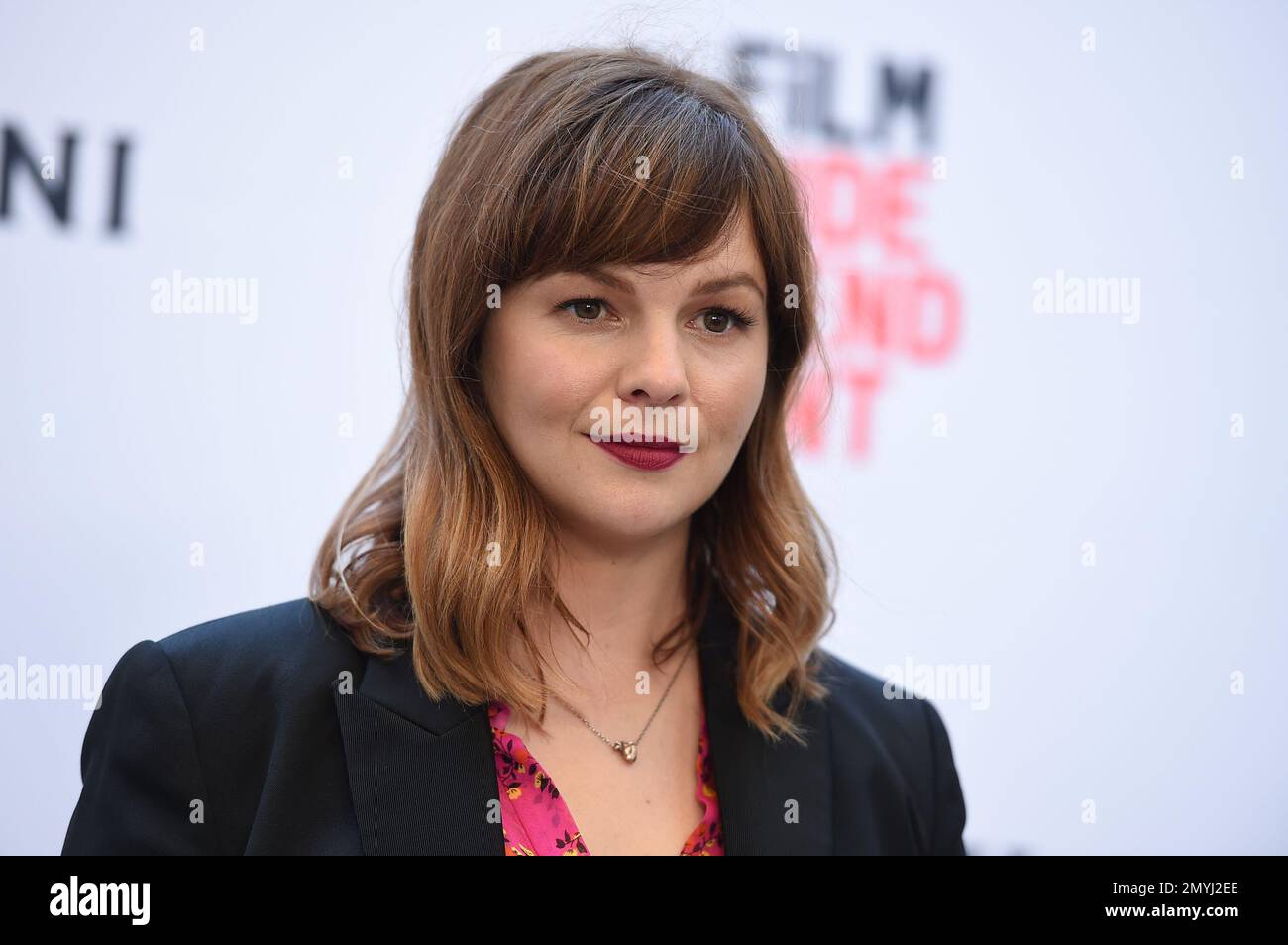 Amber Tamblyn arrives at the premiere of "Paint It Black" during the