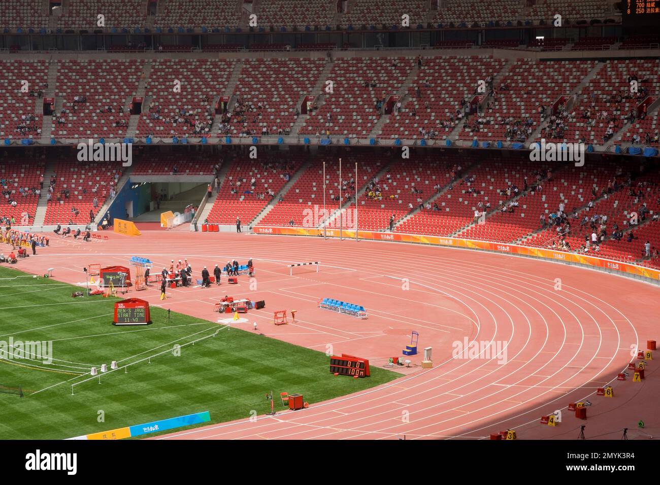 The Olympic stadium - the bird's nest Stock Photo - Alamy